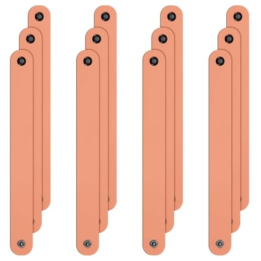 12 Pack Leather Bracelet Blank Leather Snap Bracelets Leather Wristband Wrist Leather Cuffs for Men Women DIY Jewelry Making, 8.66 x 0.98 Inches (Classic Color)