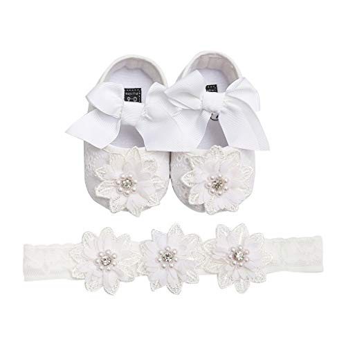 DAY8 Chaussures Bébé Fille Premier Pas Automne Chaussure Bebe Fille Souple Antiderapantes Princesse Bapteme Mariage Ceremonie Ensemble Bebe Fille Chaussures Ballerine...