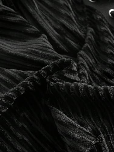 WDIRARA Women's Plus Size Lace Up Front Halter Tank Tops Slim Fit Crop Tee4