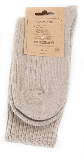 Image of Womens Fine Cashmere and Merino Wool Super Soft Socks
