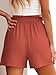ANRABESS Shorts for Women Summer Casual Elastic High Waisted Wide Leg Cute Dressy Beach Shorts 2026 Vacation Beach Clothes Medium Coral