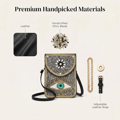 Image of Small Crossbody Bags for Women Designer Cell Phone Bag Boho Shoulder Wallet Purse