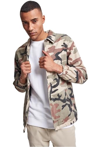 Veste coach camo homme Urban Classics en coton style urbain