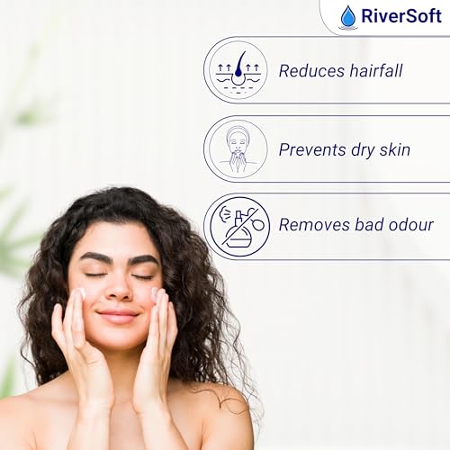 Image of RIVERSOFT SFC-15 PRO Shower Filter Cartridge with 15 Stage | for IMPROVING Hair and Skin (PP, White, Pack of 4)