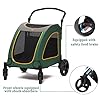 Dog-Stroller-Pet-Stroller-Large-Adjustable-Handle-Zipper-Entry-Skylight-Window-Stroller-Suitable-for-Small-Medium-Large-Pets Large Dog Stroller