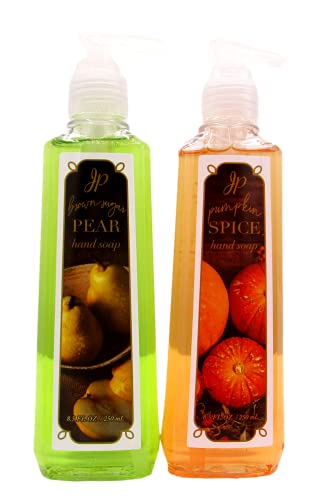 Seasonal Scents Novelty Holiday Liquid Soap (Pumpkin Spice and Brown Sugar Pear (8.5OZ Each))