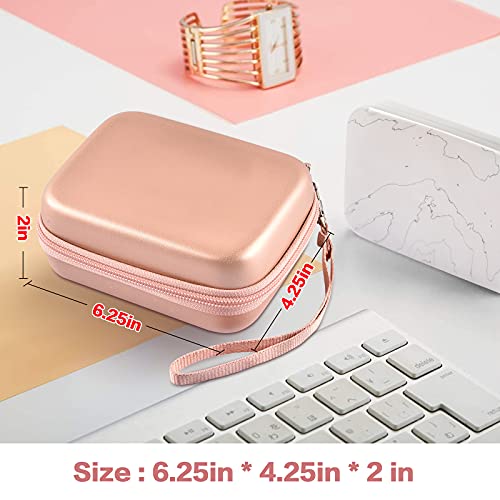 Case Compatible With Hp Sprocket Select Portable/ 2Nd Edition Instant Photo Printer, Travel Carrying Organizer Holder Fits For Zink Photo Paper, Usb Cable And More Accessories(Box Only) - Rose Gold #TOP6