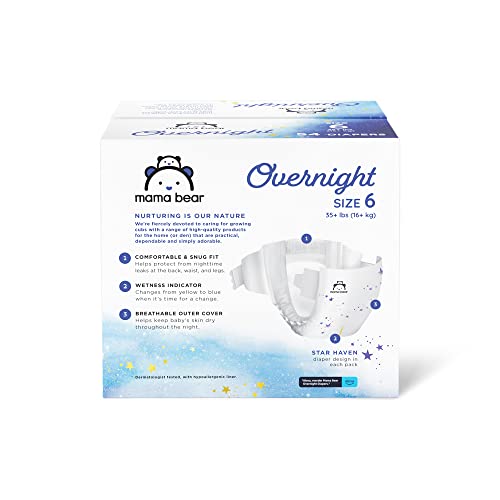 Mama Bear Amazon Brand - Mama Bear Overnight Disposable Baby Diapers thumb #5