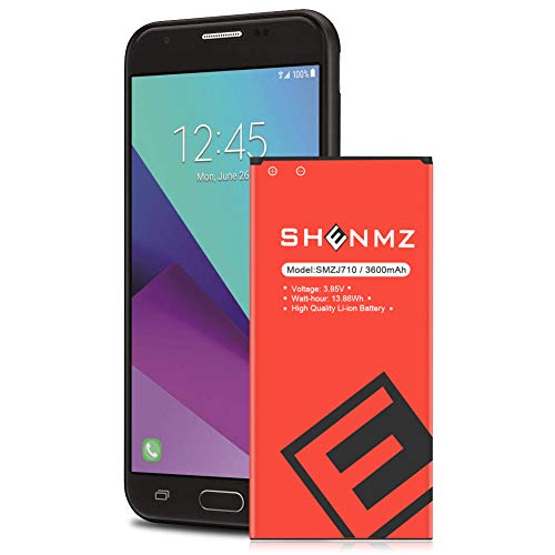 SHENMZ Galaxy J7 Prime Battery Upgraded,[3600mAh] Battery Replacement for Samsung Galaxy J7 (2017 Ver) SM-J727 J727 J727R4 J727T1 J7 Prime SM-J727T Phone[3 Years Warr]
