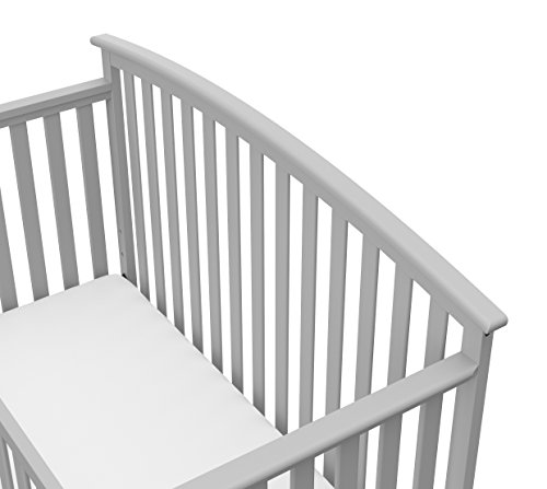 graco freeport 4 in 1 convertible crib pebble gray