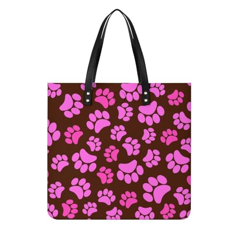 Sac bandoulière rose à empreintes : le tote bag de voyage idéal