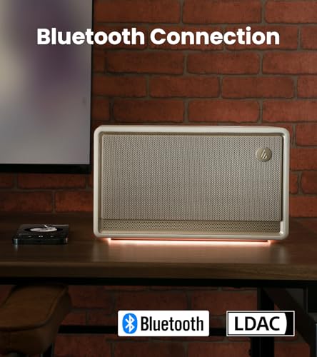 Image of Edifier ES300 Bluetooth Desktop Speaker, 60W RMS, Ambient Lights, Ivory