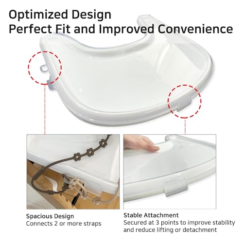 Image of Custom-Fit Clear Cover Compatible with Stokke Tripp Trapp Tray BPA-Free