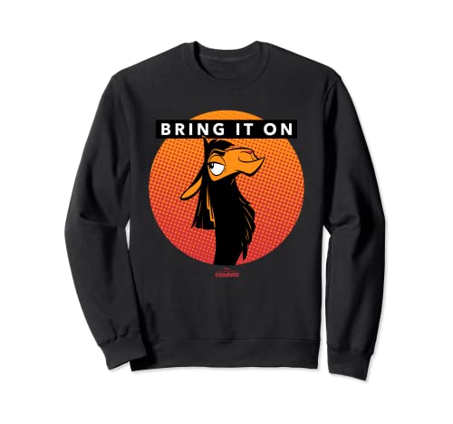 Sweatshirt Disney Kuzco Llama contre la grisaille quotidienne style coloré et confortable