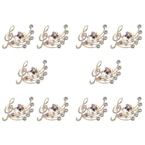 Broche de musique clé de sol en strass : le cadeau collectif idéal pour les dames de chorale