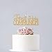First Communion Cake Topper - It's My Baptism Cake Decoration for Kids - God Bless/Baby Shower/Baby First Birthday Party Supplies, Gold Glitter