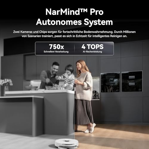 NARWAL Freo Z10 Ultra Saugroboter mit Wischfunktion, 18.000 Pa Saugleistung, Dynamische Moppausdehnung, Tangle-Free System… – Ansicht 9