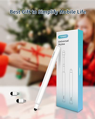 Metapen X1 Universal Stylus Pen For Touch Screens, 2-1 Retractable Pointer & Stylus With Special Flocking Tip, High Precision & Soft, Stylus Pen For Ipad/Iphone/Android/Tablets/Samsung/Hp/Kindle #TOP7
