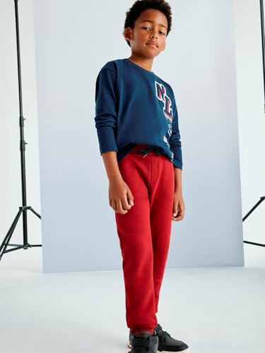 Mayoral Basic Cuffed Fleece Trousers for Boys Wine4
