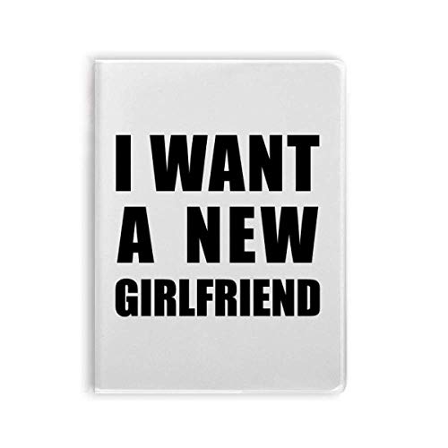 Carnet de notes original I Want A New Girlfriend, le cahier souple idéal pour le café