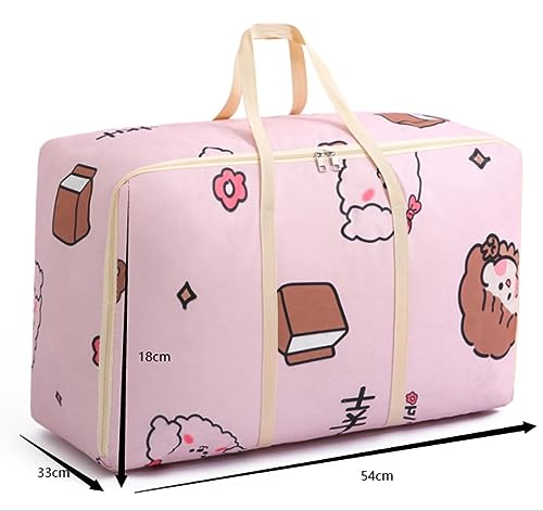 Borsa portaoggetti pieghevole per piumoni, spessa, con maniglia, 57x49x29 cm, salvaspazio, coperta, borsa versatile, biancheria da letto e per la casa.