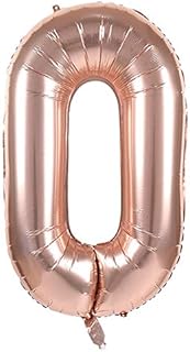 ZHEZHE 40 Inch Giant Foil Helium Balloons Number Letters 2 Rose Gold For Birthdays Weddings Party Balloon Decoration (2)