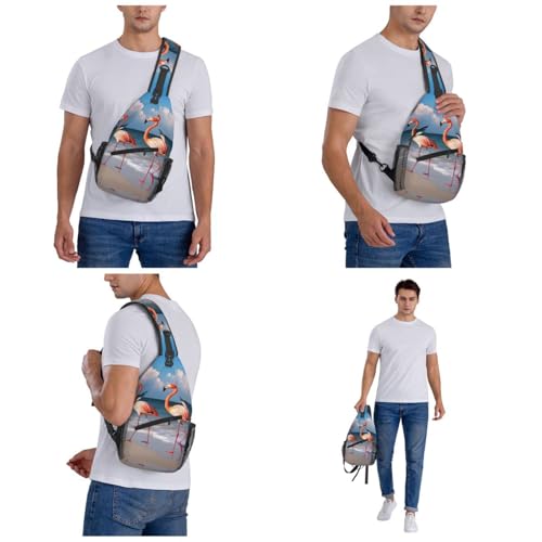 Bolso cruzado tipo bandolera para senderismo negro miniatura 7