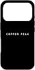 Copper Peak Souvenir/Ski Resort Skiers Minimalist Design Phone Case for iPhone 17 Pro