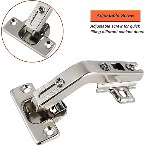 2 Pairs 135 Degree Corner Kitchen Cabinet/Cupboard Folded/Folden Door Hinges For Combination With Screws #TOP2