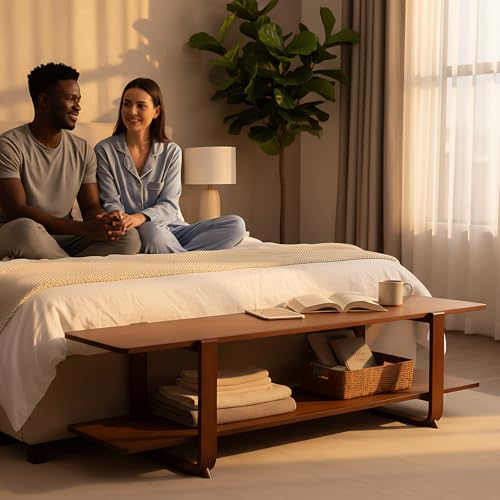 Tiita-TV-Stand-with-Storage-for-TVs-up-to-65-Bamboo-TV-Console-Entertainment-Center-with-2-Open-Shelf-Mid-Century-Modern-Media-Console-for-Living-Room-Bedroom-Walnut