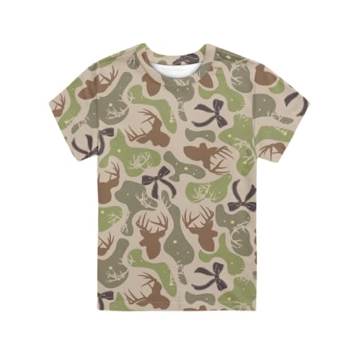 Image of Renewold Kids Novelty T-Shirt for Girls Boys Short Sleeve Crewneck Summer Tee Soft Breathable Graphic Shirt for Age 2-16