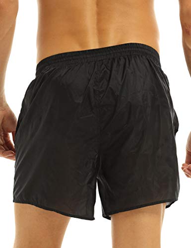 Lejafay Mens Adult See-Through Drawstring Quick Dry Beach Briefs Swim Trunks Summer Swim Shorts4