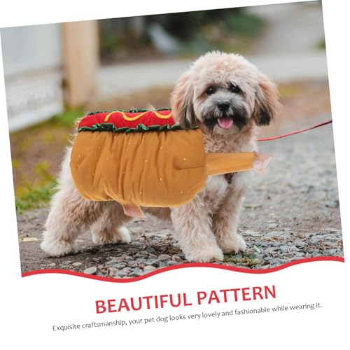 Disfraz Hot Dog para Mascotas Talla M miniatura 3