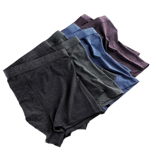 MQPALZKD Box Pack of 4 Printed Cotton Men's Underwear(2XL)