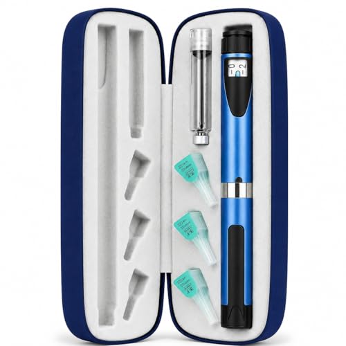 Reusable Insulin Pen with Magnetic Travel Case Three Measuring Syringes and 3ml Refillable Glass Cartridge - By Signature