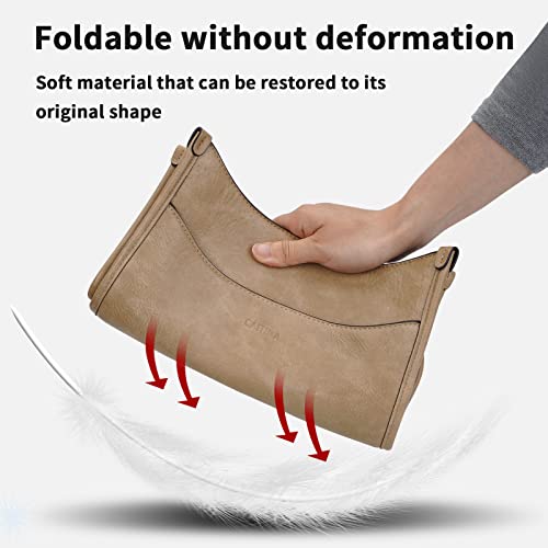 Image of Women's Shoulder Handbags Fashion Vegan Leather Crossbody Bag Shoulder Purse For Ladies with 2PCS Adjustable Strap