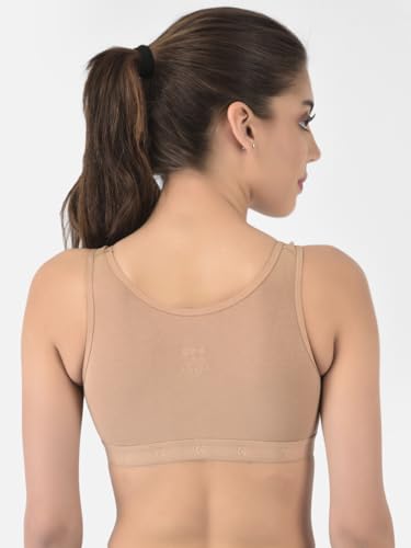 Image of Softline Women's Cotton Rich Wired Non-Padded Molded Sports Bra Combo | High-Support & Breathable Activewear | Soft & Durable for Workouts & Everyday Wear (Pack of 2)