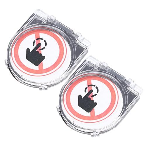 Cubierta protectora para botón de encendido transparente que evita apagados en computadoras