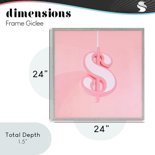 Giclée dollar rose pastel Stupell pour décorer un salon moderne - 5