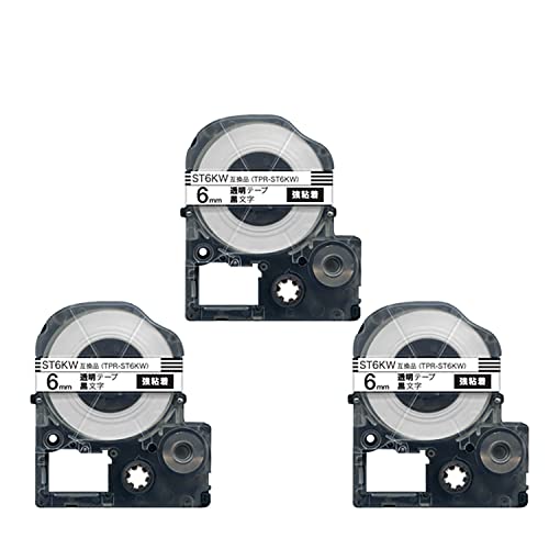 �L���O�W�� �p �e�v�� PRO 6mm ���� ������ ST6KW �������x�� ���S�� �݊��e�[�v 3�Z�b�g | KING JIM SR-GL1/2 SR-MK1 SR-RK2 SR45/55/150/170/250/330/370/530/670/750