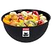 Bol en plastique KADAX, saladier, bol à mélanger empilable, bol en plastique, bol de cuisine, bol de service rond pour cuisine, salade, pâte, passe au lave-vaisselle (5L, anthracite)