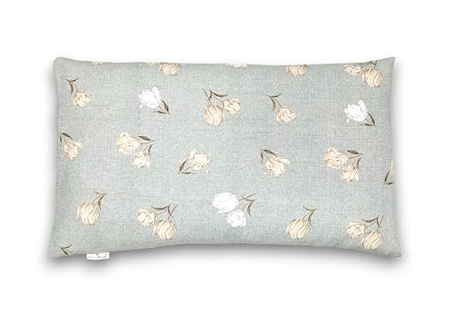 Image of Buckwheat Hulls Pillow | King Size | 17 inch x 27 inch inch | Pillow for Neck Pain | Shoulder Pain | Back Pain | Other Sleeping Problem | for Daily Use (Pistachio)