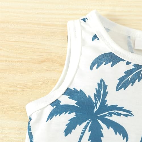 Camiseta infantil infantil de manga curta com estampa botânica de 5 anos, Azul, 2-3 Anos