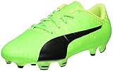 PUMA Unisex Kids EvoPower Vigor 3 FG Jr Fußballschuhe, Green-Black-Yellow, 38
