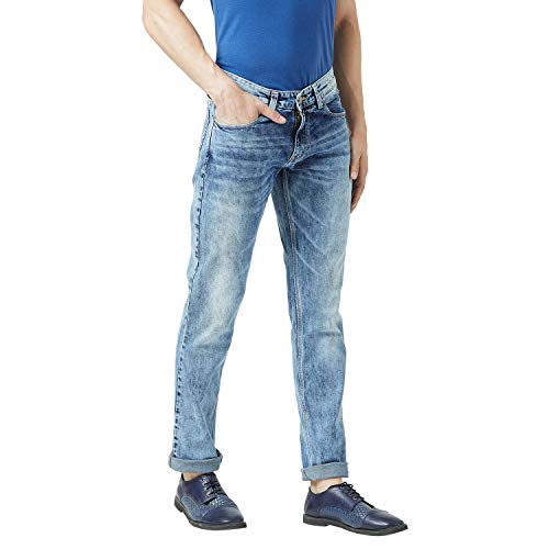Image of Spykar Men's Skinny Jeans (ECSKN-01AI-41 Light Blue 36)