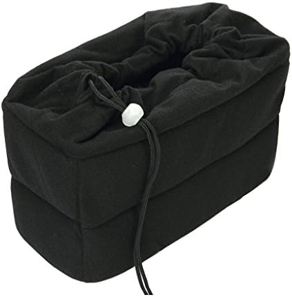 Yimidear Camera Bag, Shockproof Padded Folding Partition Insert Camera Case for SLR Camera(Black)