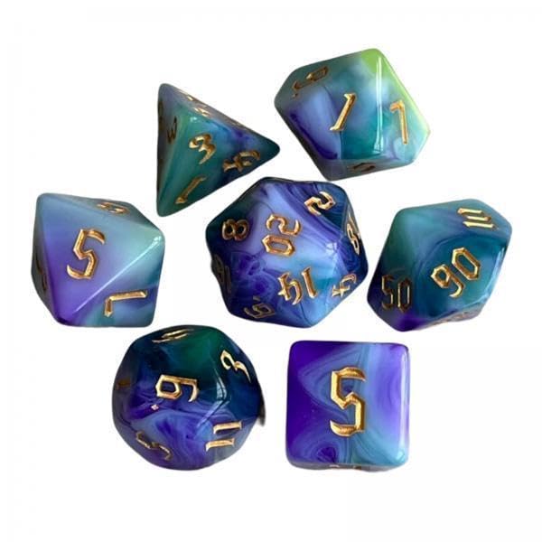 Enakshi® 3x7x Painted Polyhedral Dice Family Games for DND RPG Card Games Families F|Toys & Hobbies | Games | Other Games