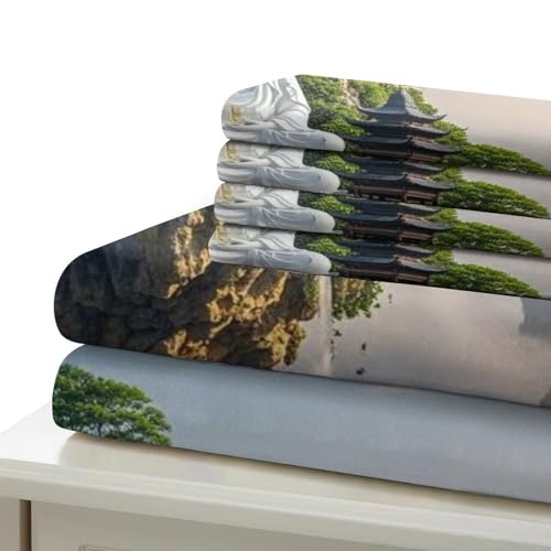 Housse de couette Buddha 220x240cm lit King microfibre