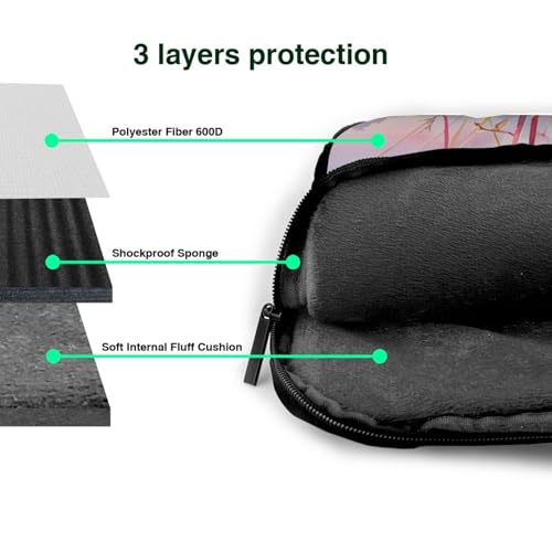 Maletín para portátil impermeable 14 pulgadas rosa miniatura 5