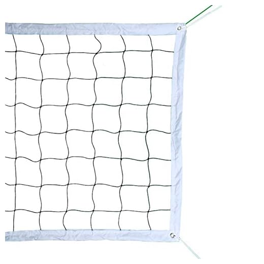 Professional Volleyball Net Outdoor with Aircraft Steel Cable, Heavy Duty Volleyball Net for Backyard, 32x3FT Portable Volleyball Net for Pool Schoolyard Beach, Badminton/Pro Volleyball Net Set